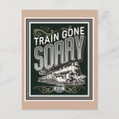 電車が消えてしまった。はがき ポストカード (正面)