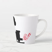 電車で「乗る」 カフェラテマグ (右)