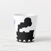 電車で「乗る」 カフェラテマグ (正面)