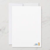 電車と飛行機のかわいい男の子 ベビーシャワー 招待状 5x7 (裏面)