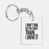電車には乗熱狂するらない…私が運転 キーホルダー (正面左)