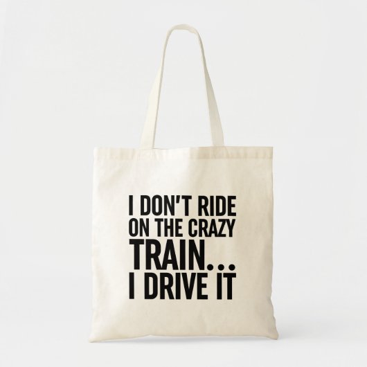 電車には乗熱狂するらない…私が運転 トートバッグ (正面)
