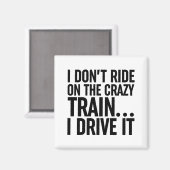 電車には乗熱狂するらない…私が運転 マグネット (正面/裏面)