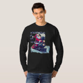 電車に乗ったサンタ Tシャツ (正面フル)
