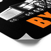 電車に気を取られる ポスター (角)