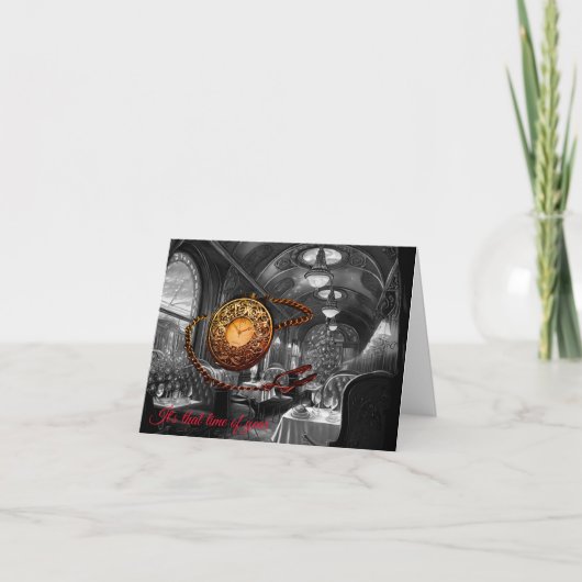 電車のクリスマスカードの季節だ シーズンカード (正面)