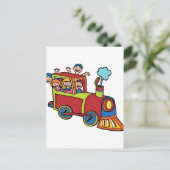 電車のライダーの漫画 ポストカード (スタンド正面)