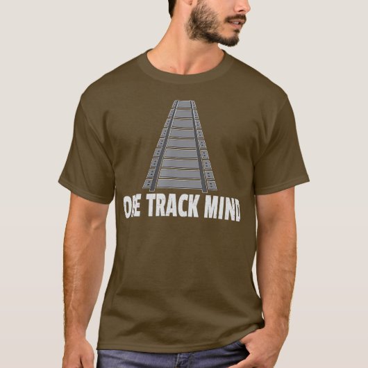 電車のワントラックマインド鉄道鉄道ギフト Tシャツ (正面)
