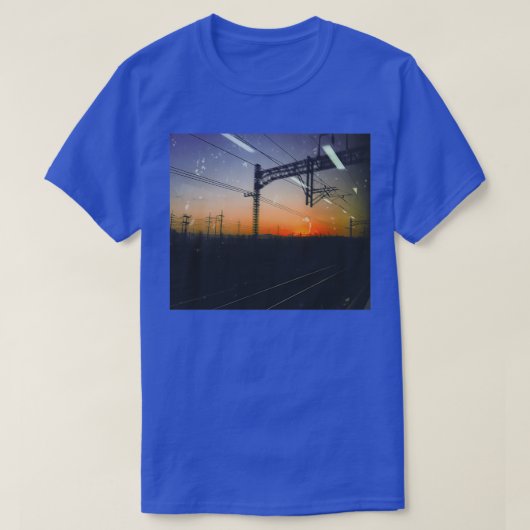 電車の中で Tシャツ (デザイン正面)
