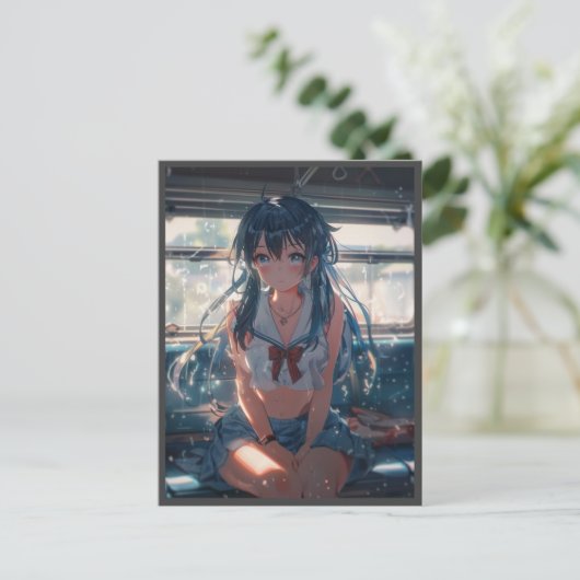 電車の中の少女 シーズンポストカード (スタンド正面)
