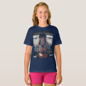 電車の中の少女 Tシャツ (正面フル)