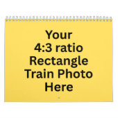 電車の写真12か月 カレンダー (カバー)