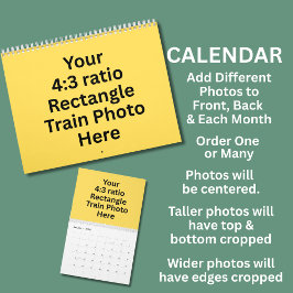 電車の写真12か月 カレンダー