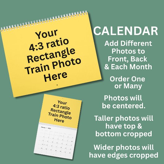 電車の写真12か月 カレンダー