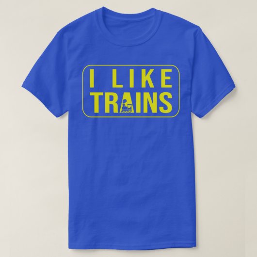 電車の好き好き電車で鉄道ファンを見て Tシャツ (デザイン正面)