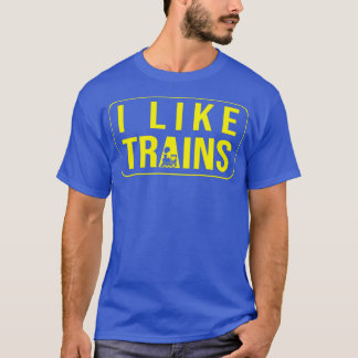 電車の好き好き電車で鉄道ファンを見て Tシャツ