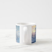 電車の好き表現向けのヴィンテージクリスマスプレゼント エスプレッソカップ (裏面)