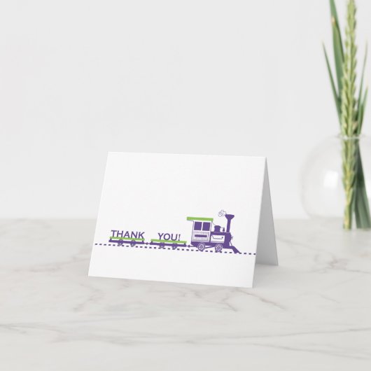 電車の感謝カード サンキューカード (正面)