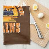 電車の方が生活が良素晴らしい。 キッチンタオル (四つ折り)