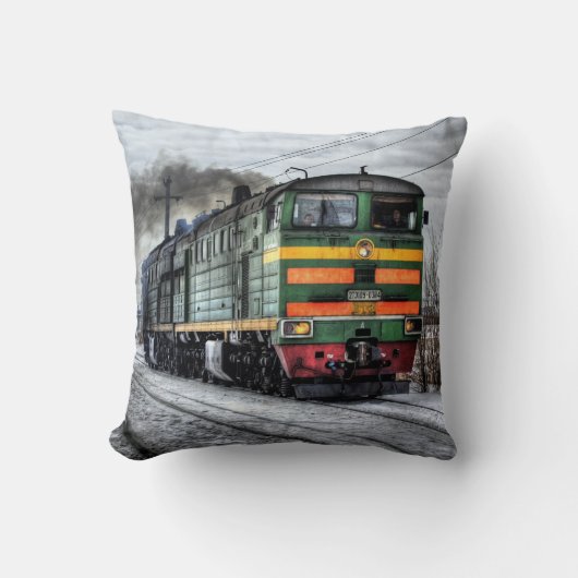 電車の枕 クッション (正面)