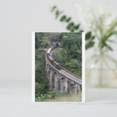 電車の橋を渡るスリランカの高地 ポストカード (スタンド正面)