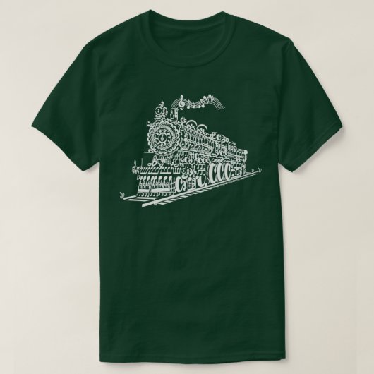 電車の歌 Tシャツ (デザイン正面)