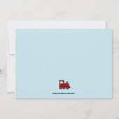 電車の誕生日パーティー招待状 招待状 (裏面)