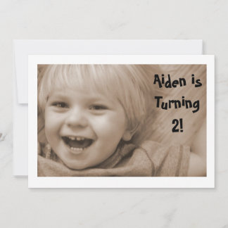 電車の誕生日パーティー招待状 招待状