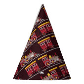 電車の誕生日パーティー赤ちゃんシャワー パーティーハット (左)