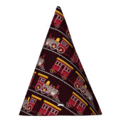 電車の誕生日パーティー赤ちゃんシャワー パーティーハット (右)