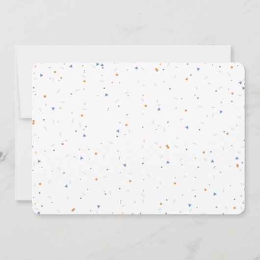 電車の誕生日写真招待状 招待状 (裏面)