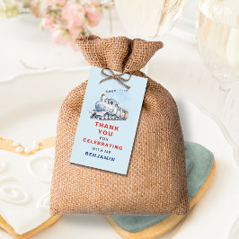 電車の誕生日感謝タグステッカー ギフトタグ