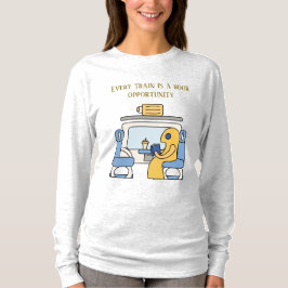 電車の読者のかわいい怪物 Tシャツ