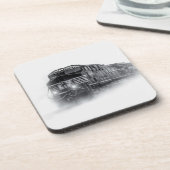 電車の黒白 コースター (左側)