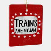電車は私のジャムオーナメント セラミックオーナメント (右)