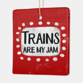 電車は私のジャムオーナメント セラミックオーナメント (左)