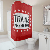 電車は私のジャムシャワーカーテンだ シャワーカーテン (インサイチュ)