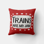 電車は私のジャム装飾用クッション クッション (裏面)