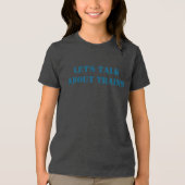 電車を語ろうTシャツ トライブレンドＴシャツ (正面)