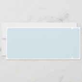 電車チケットの誕生日パーティーの招待 招待状 (裏面)