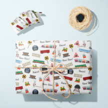 電車パターンリトルボーイ名Choo Choo Kids