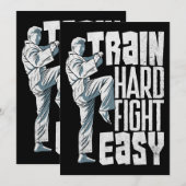 電車懸命ファイト簡単合気道空手柔術 招待状 (正面/裏面)