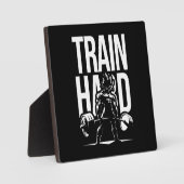 電車懸命 – アニメジムトレーニングフィットネスモチベーション フォトプラーク (正面)