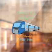 電車漫画イラストレーション ウィンドウサイン (シート2)