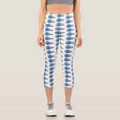 電車漫画イラストレーション カプリレギンス (正面)