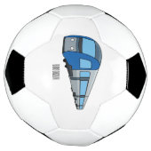 電車漫画イラストレーション サッカーボール (回転)