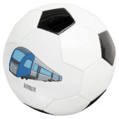 電車漫画イラストレーション サッカーボール (3/4)