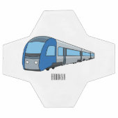 電車漫画イラストレーション サッカーボール (フラット)