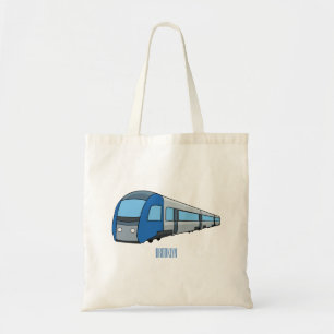 電車漫画イラストレーション トートバッグ
