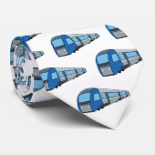 電車漫画イラストレーション ネクタイ (ロール)